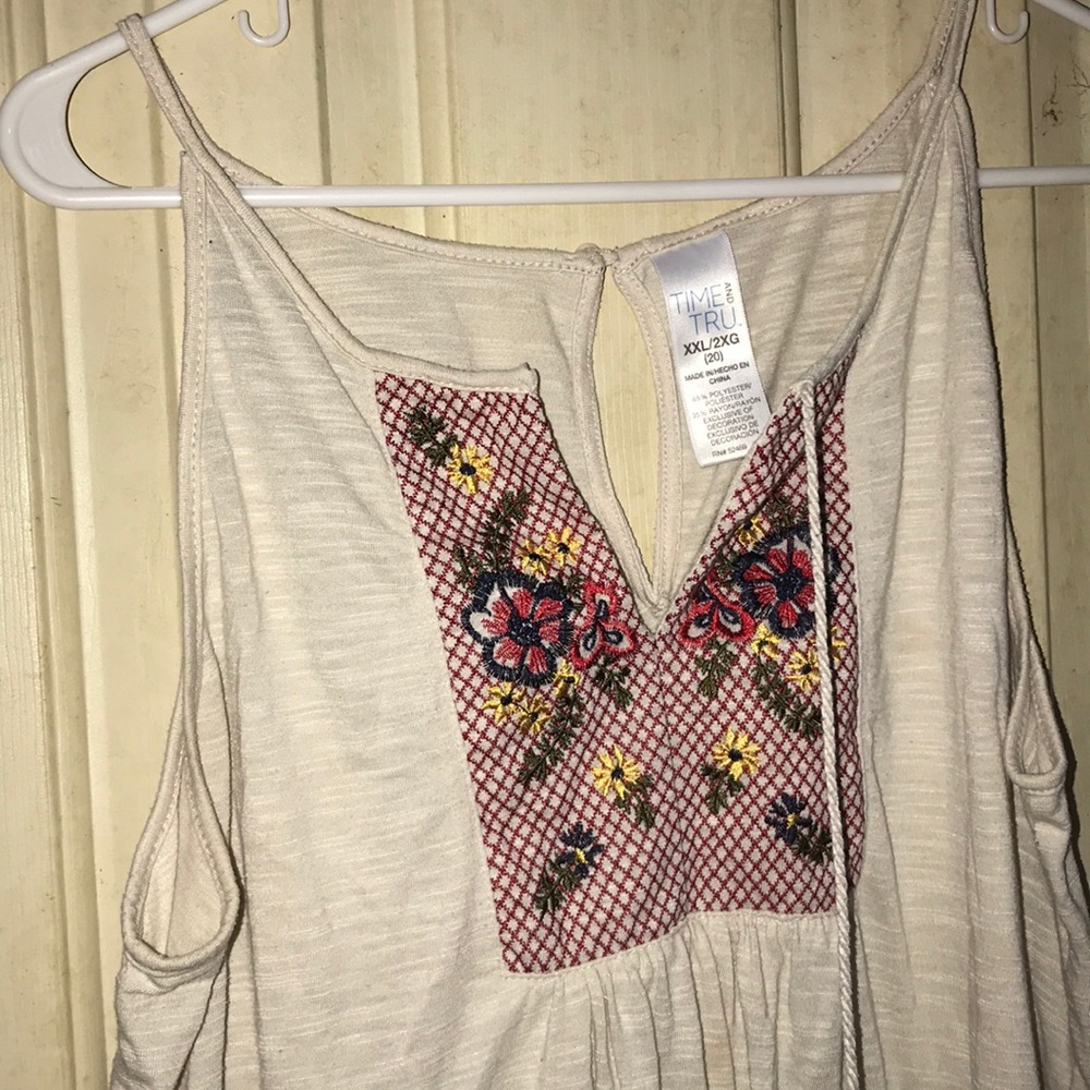 time & tru tank top